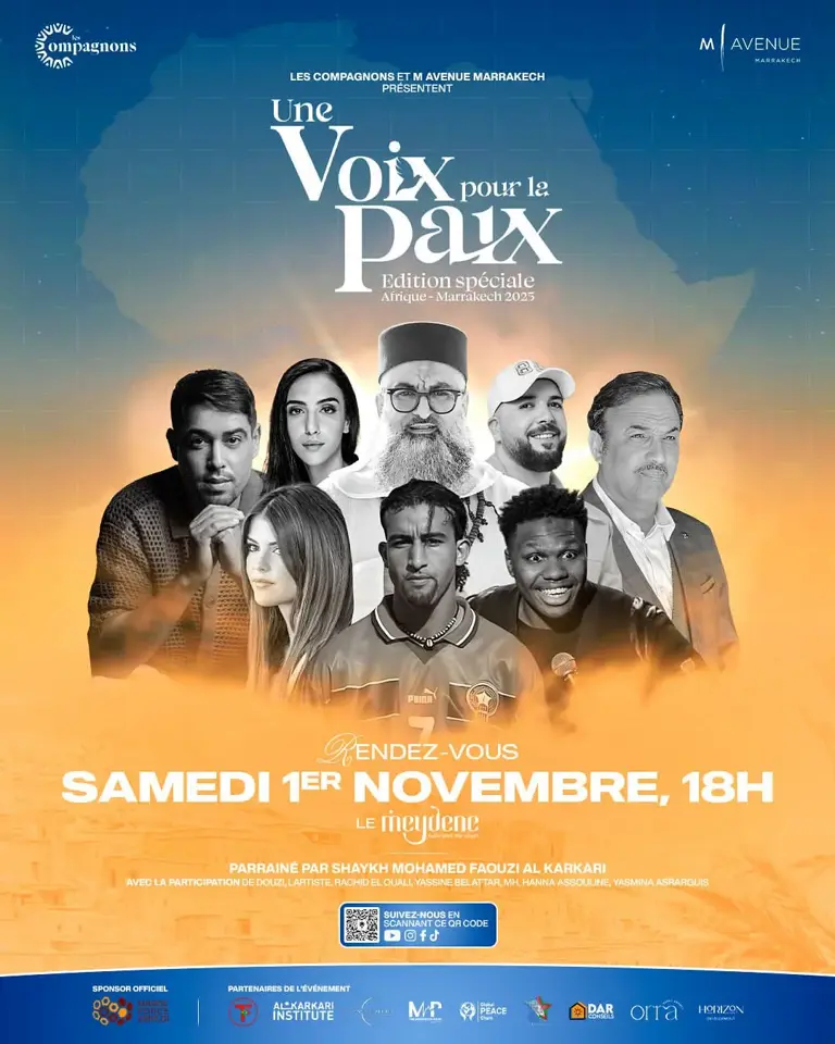 «صوت من أجل السلام»: المغرب يستضيف النسخة الخاصة بأفريقيا